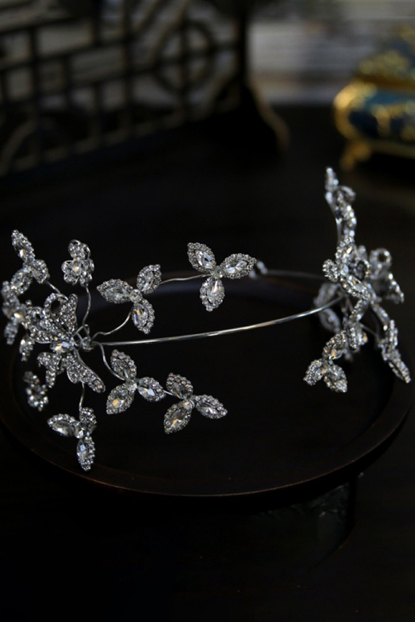 Fashion Bridal Headpieces for Wedding Bride Hair Accessories Cubic Zirconia Headbands for Women
