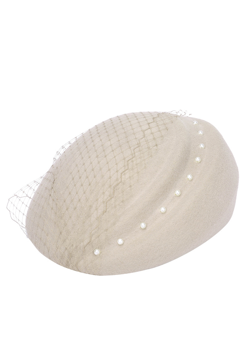 Weeding Wool Beret Mesh Hats for Women 