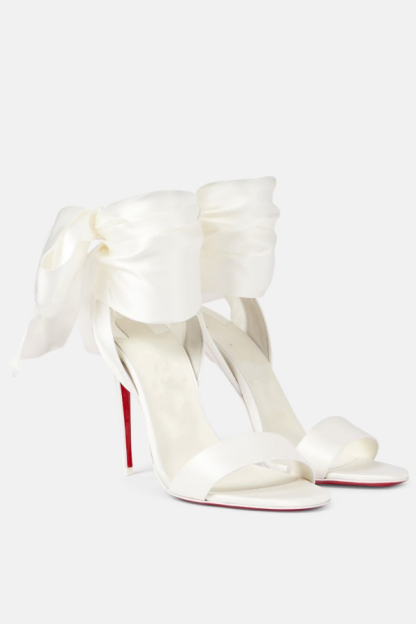 Women Strappy Bow Heels Double Bowknot Open Toe Kitten Heeled Sandals