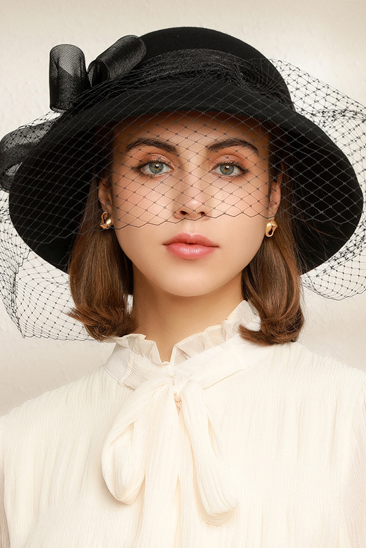 Weeding Wool Bucket Hat Mesh Hats for Women