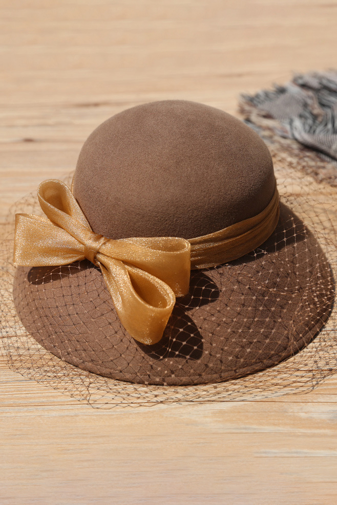 Weeding Wool Bucket Hat Mesh Hats for Women 