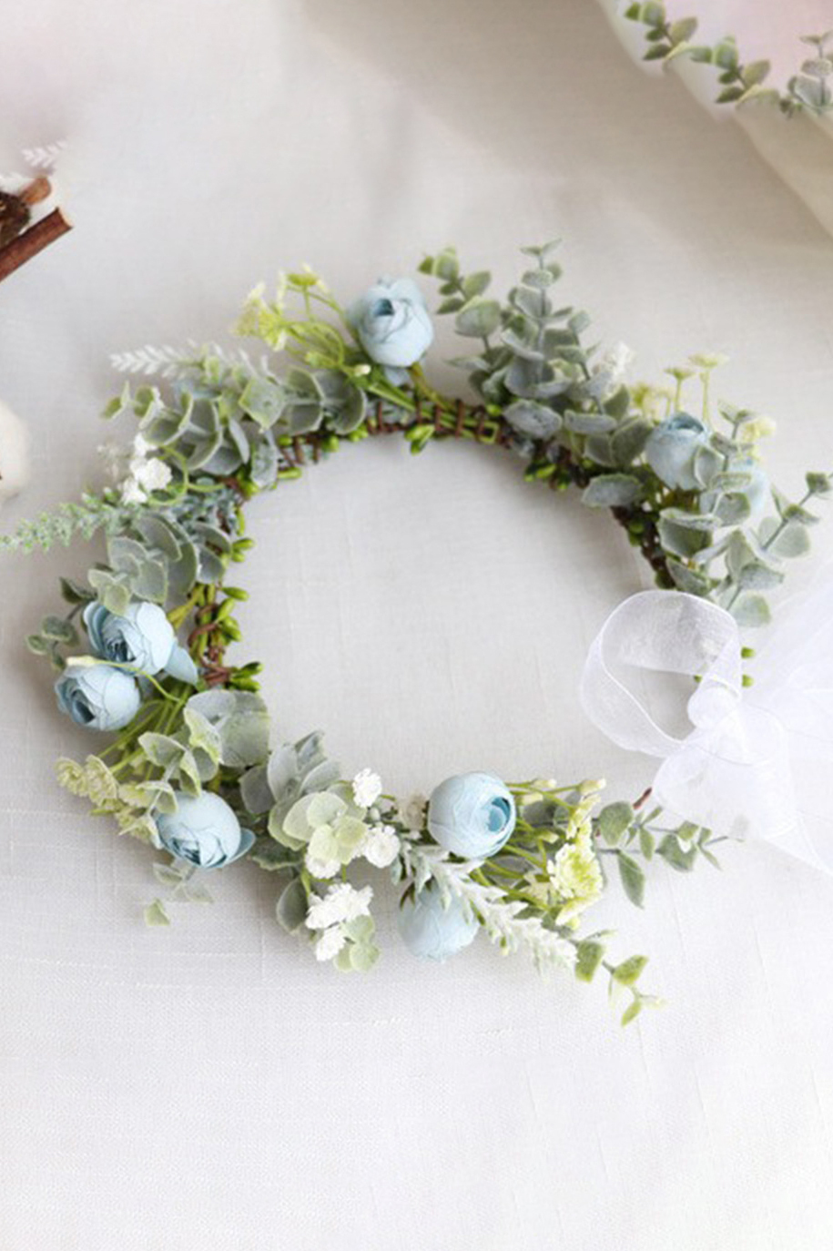 Rose Flower Crown Leaves Classic Headband Fairy for Bridal 