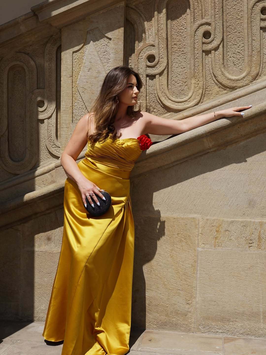 Elegant Formal Red Maxi Prom Dress Strapless Evening Gown