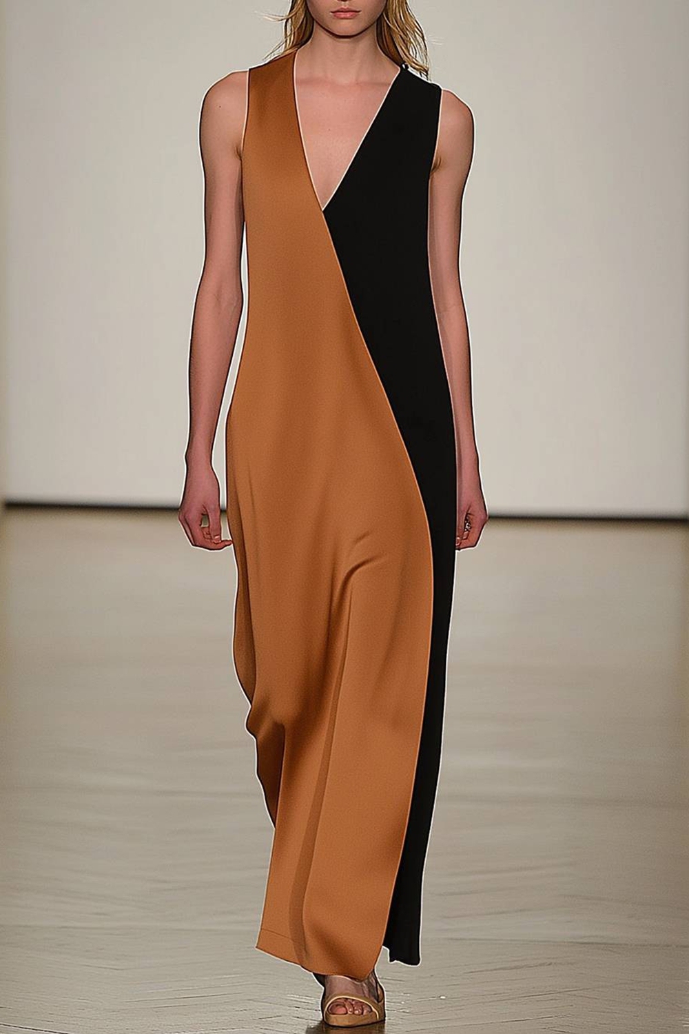 Vacation Party Asymmetrical Blue Purple Dress Sleeveless High Slit Wra