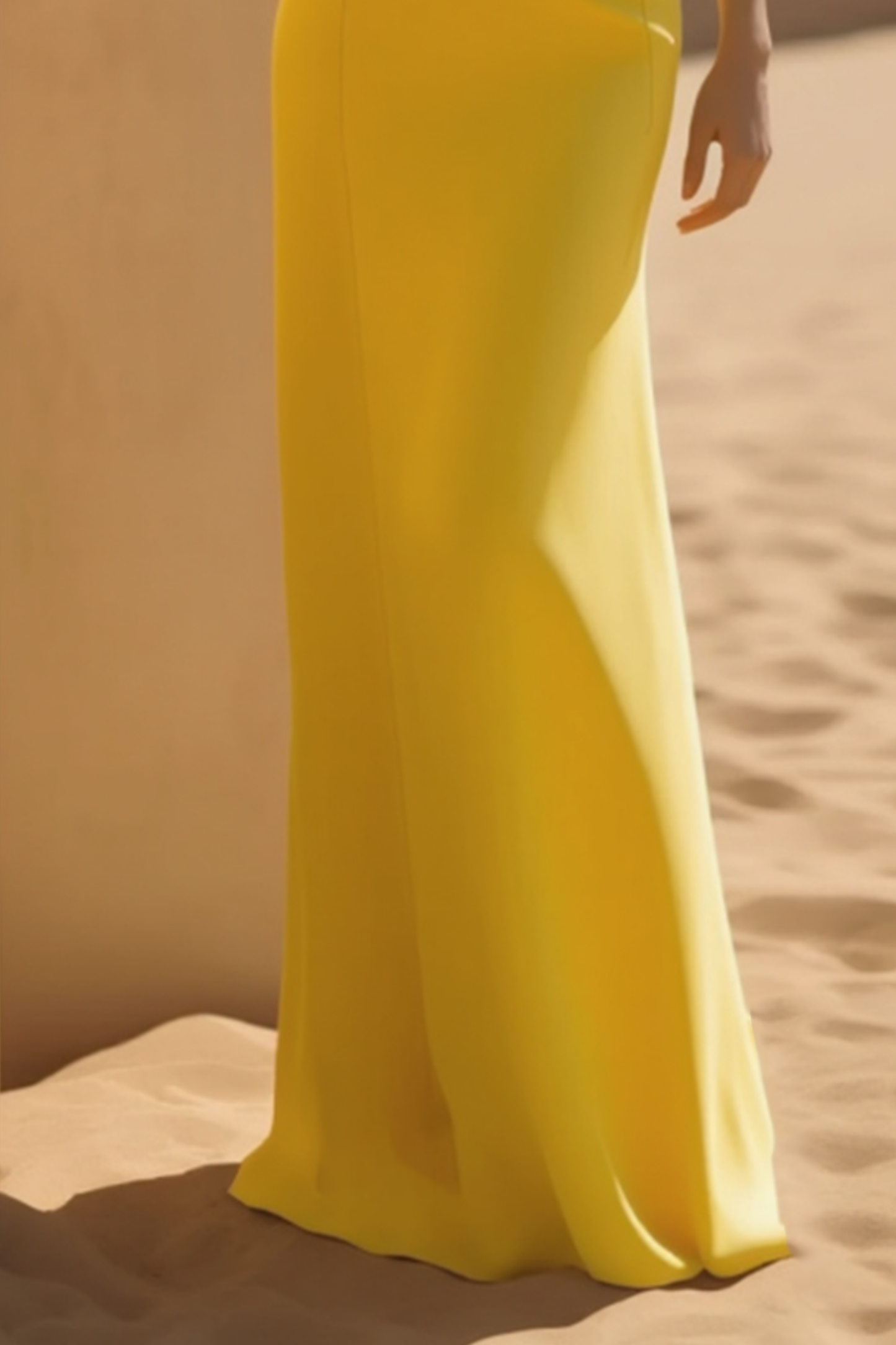 Formal Evening Dress Yellow Ombre Floor-Length Gown