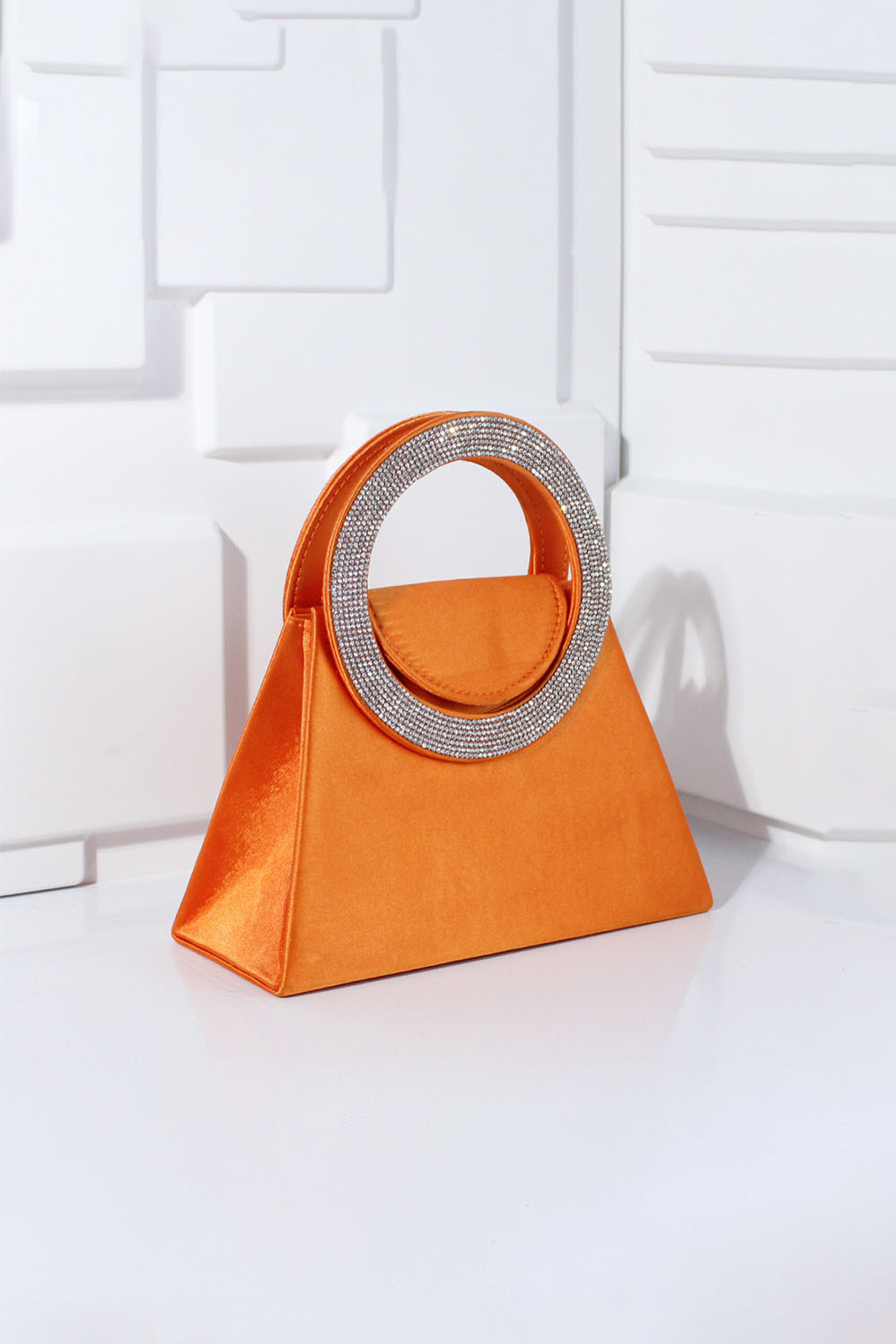 Women's Handbag Handmade Diamond Trapezoid Crossbody Chain Bag