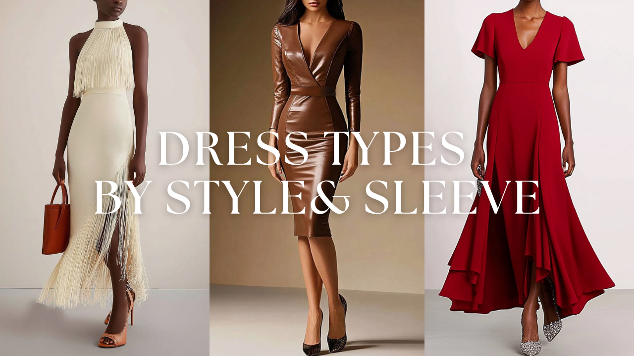 dress type by style and sleeve length