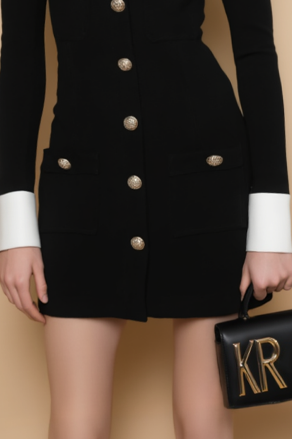 Professional mini sheath dress for workwear women