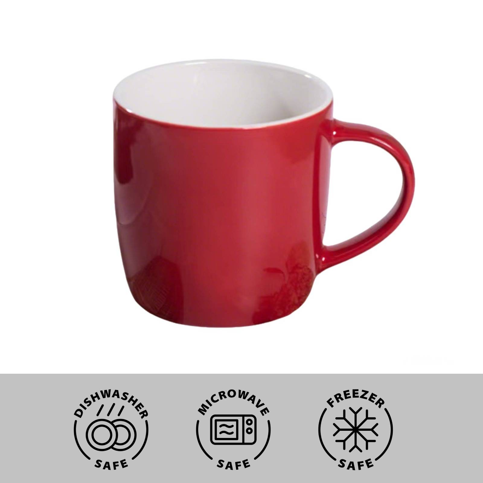 red coffee mug