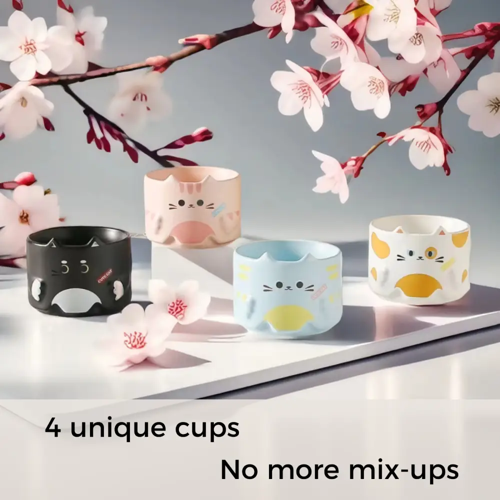 Stackable Cat Mugs, Ceramic, 10oz / 300ml, 10 oz, ceramic - view 11
