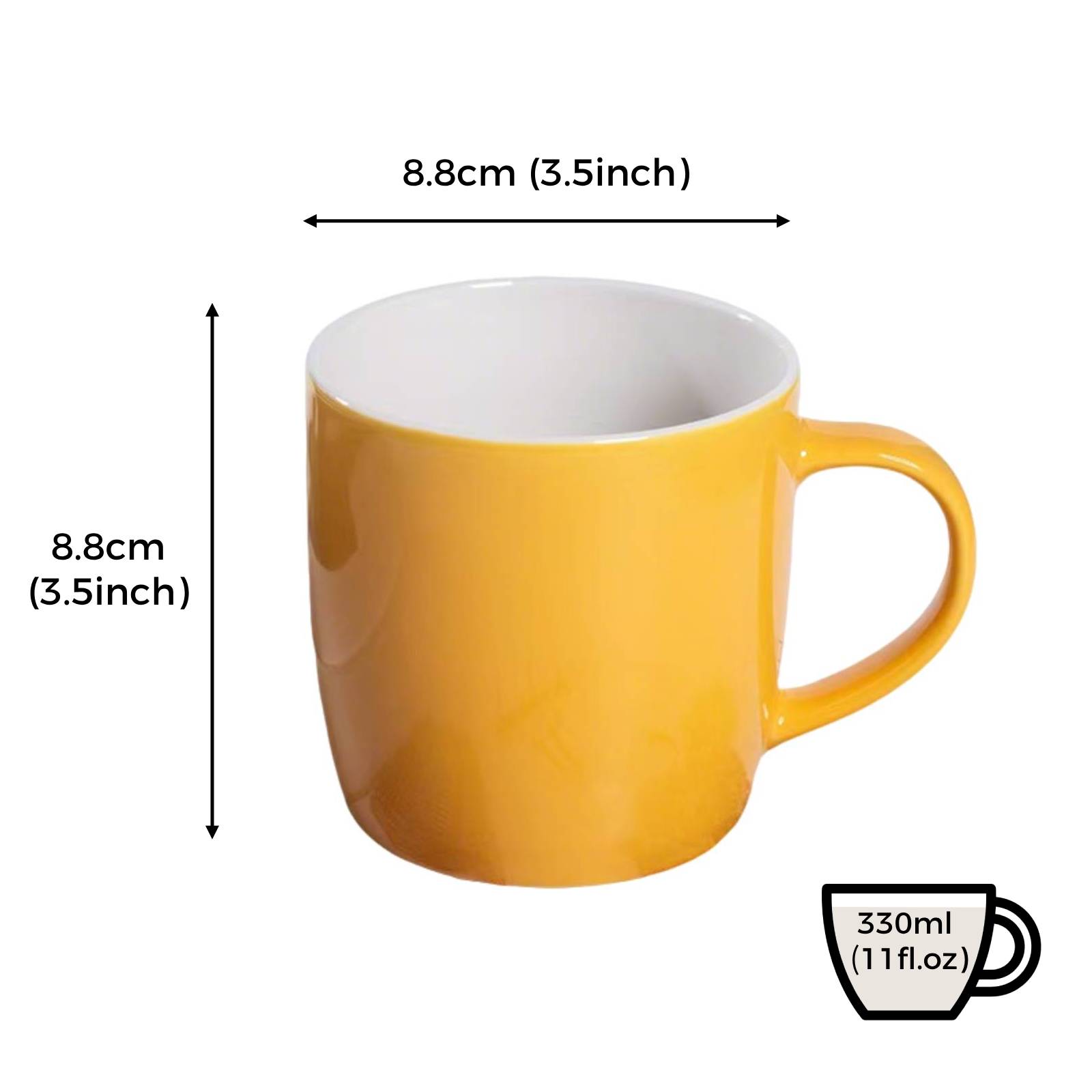 yellow coffee mugs