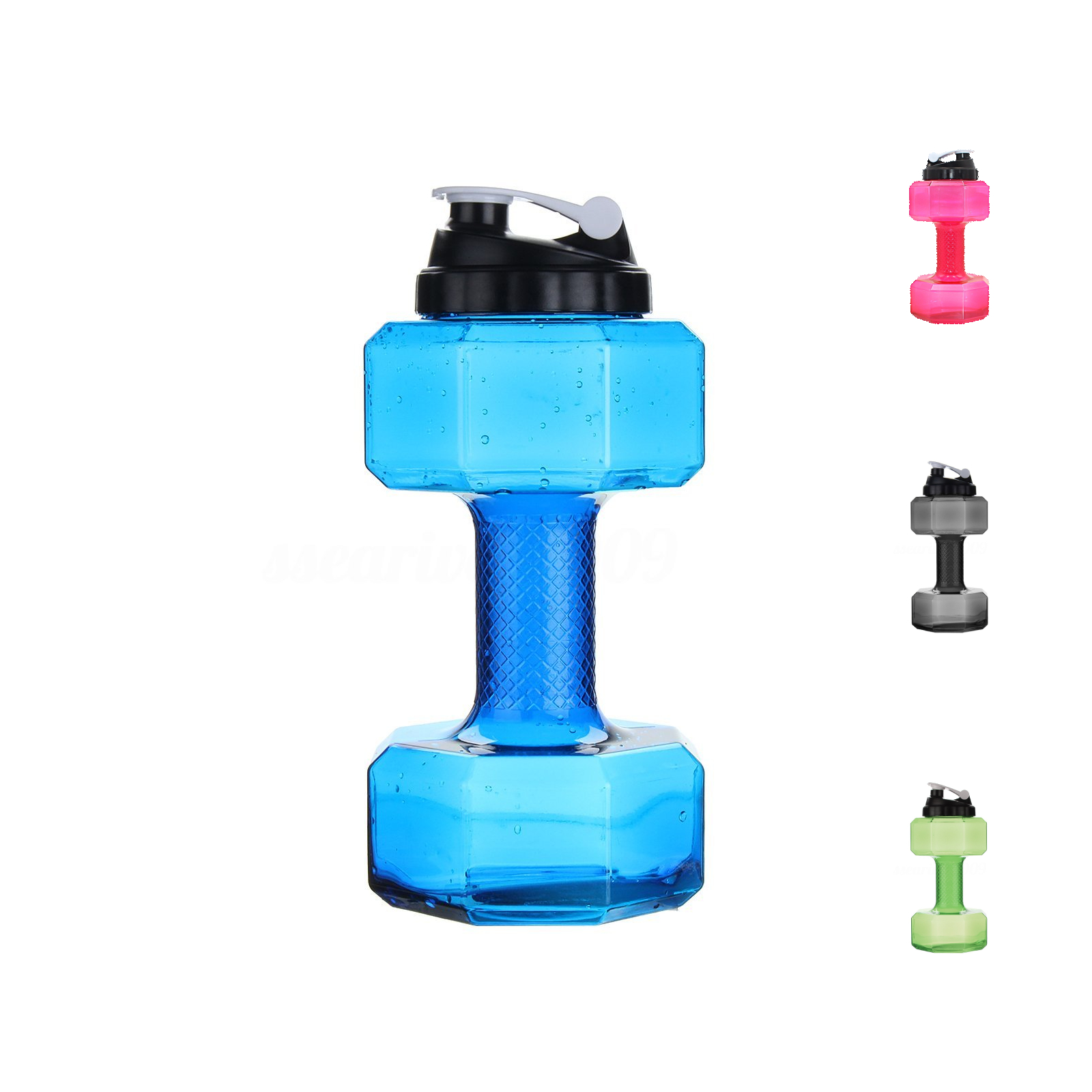 water bottle shaped like a dumbbell
