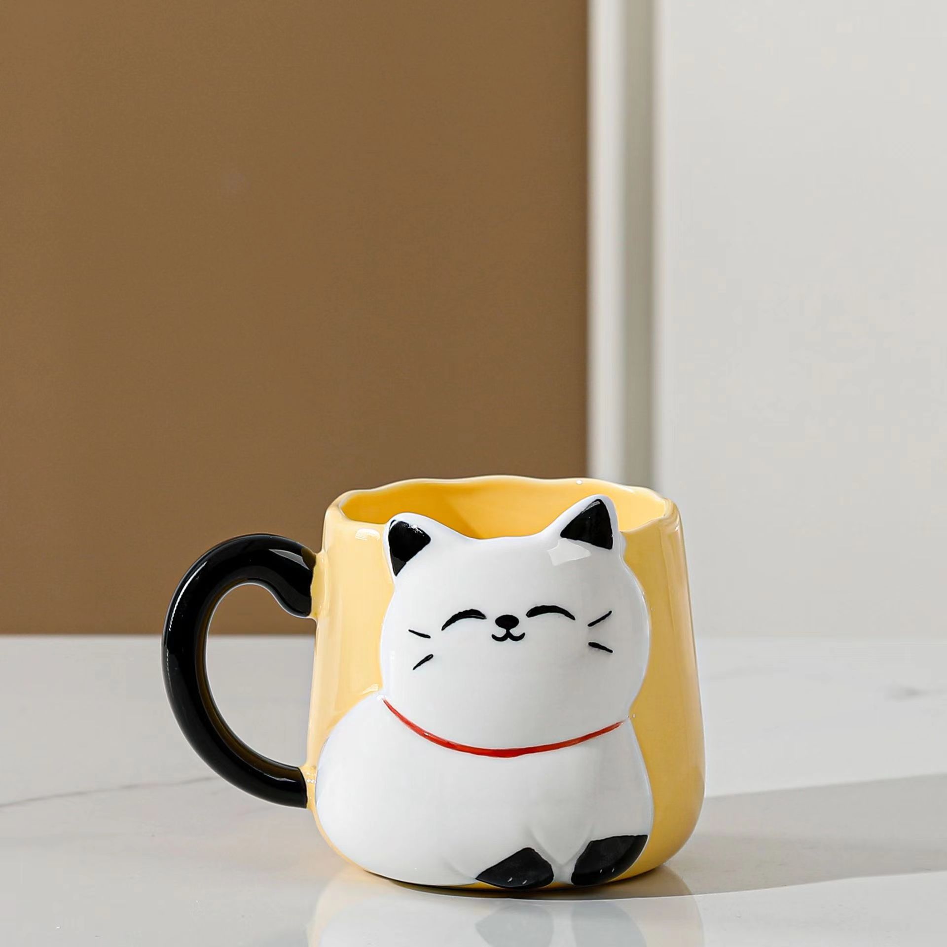 Cat Coffee Mug - 15 oz, Ceramic