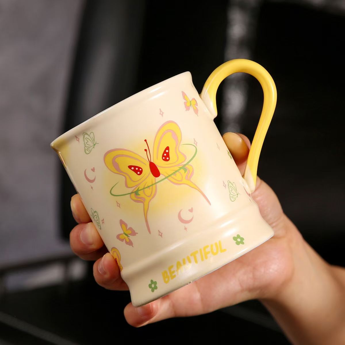 butterfly tea cup