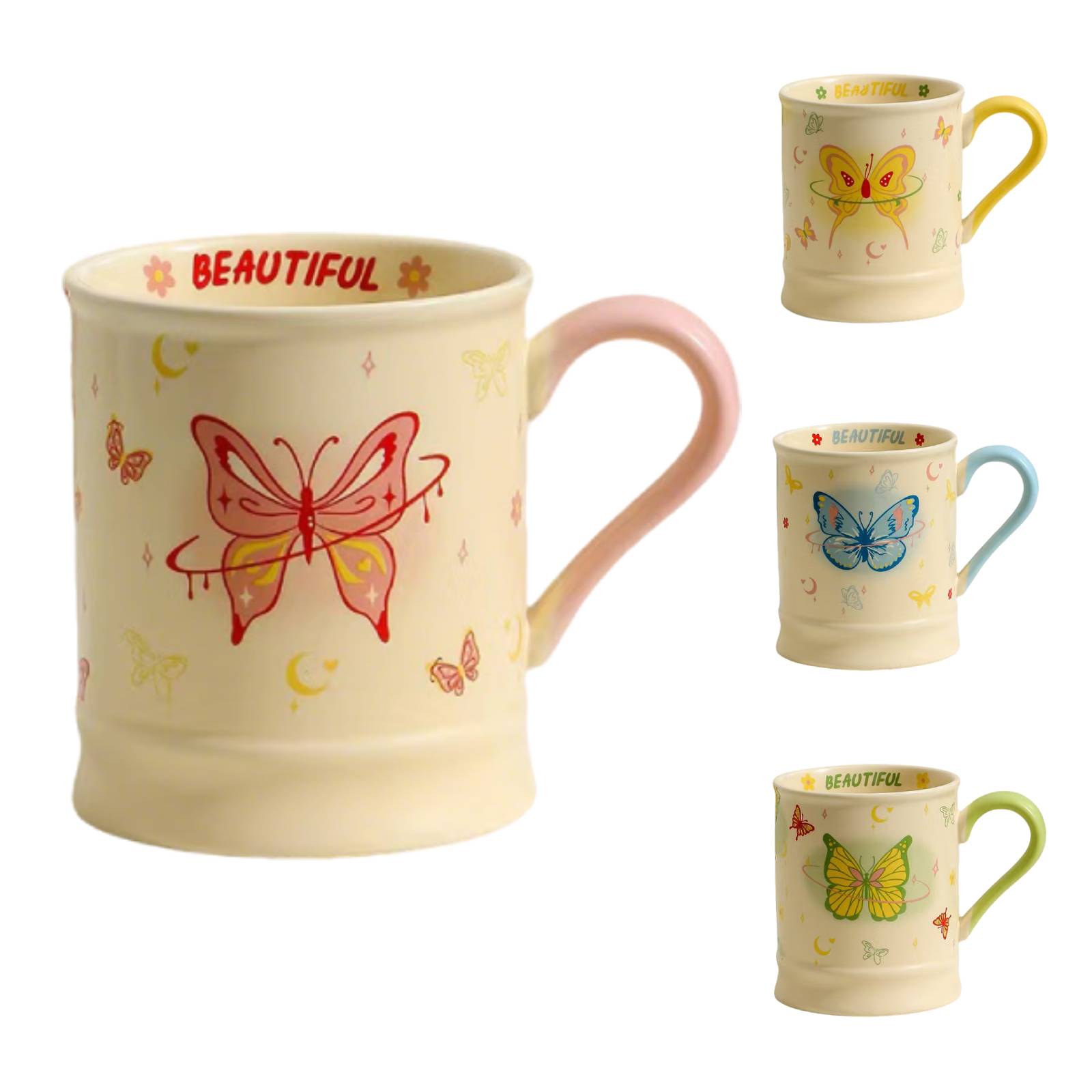 Butterfly Coffee Mug Ceramic 12oz - Durable & Stylish