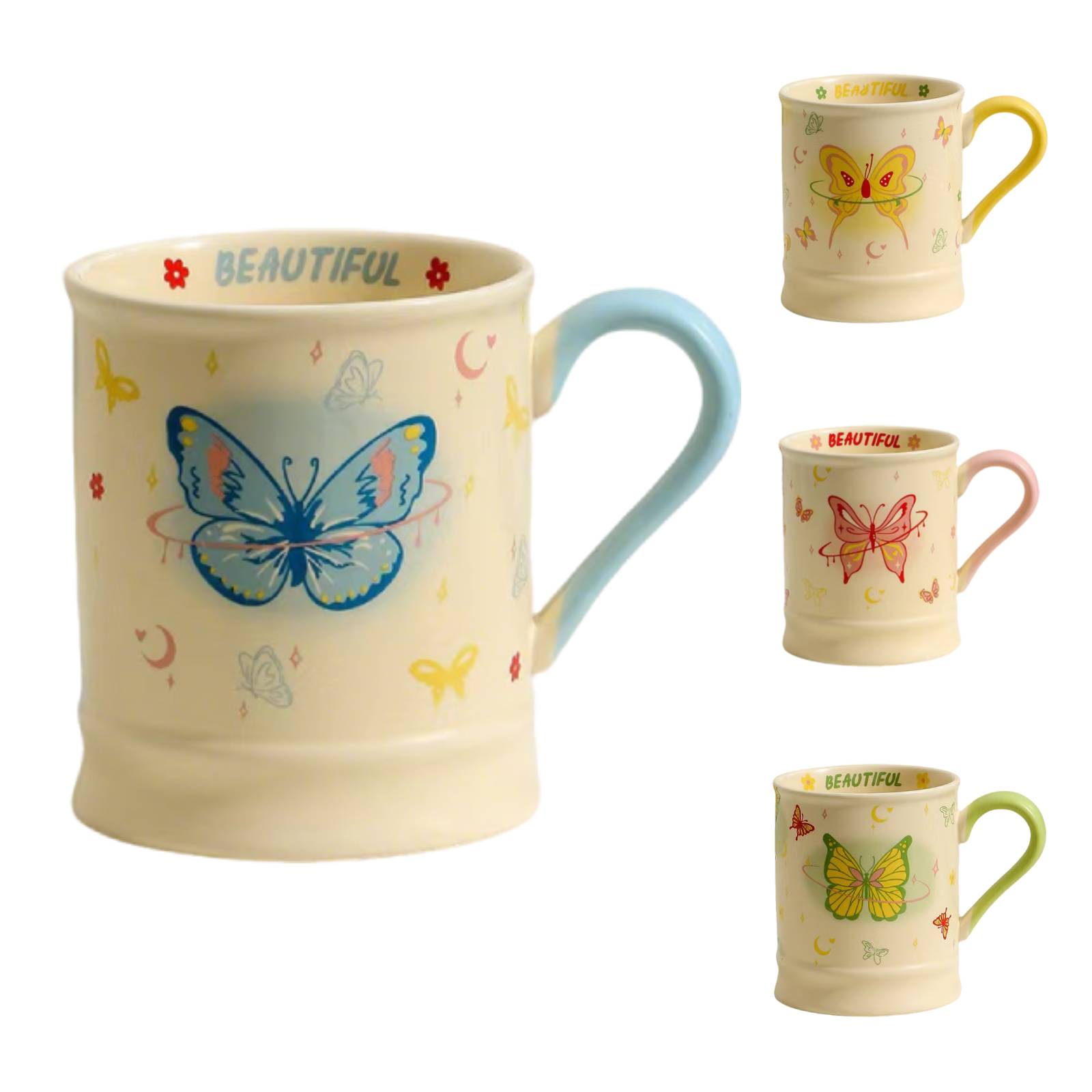 Butterfly Coffee Mug Ceramic 12oz - Durable & Stylish