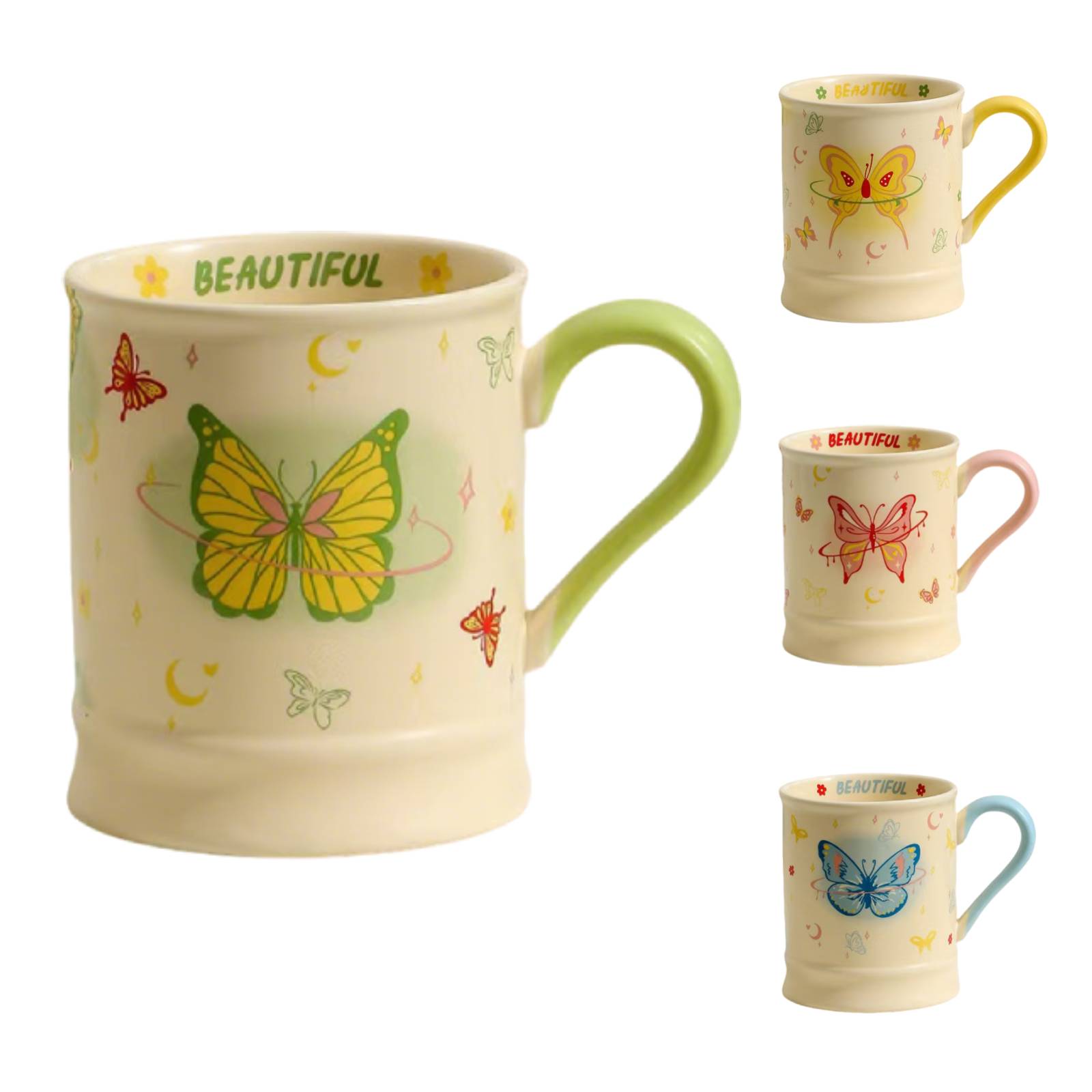 Butterfly Coffee Mug Ceramic 12oz - Durable & Stylish