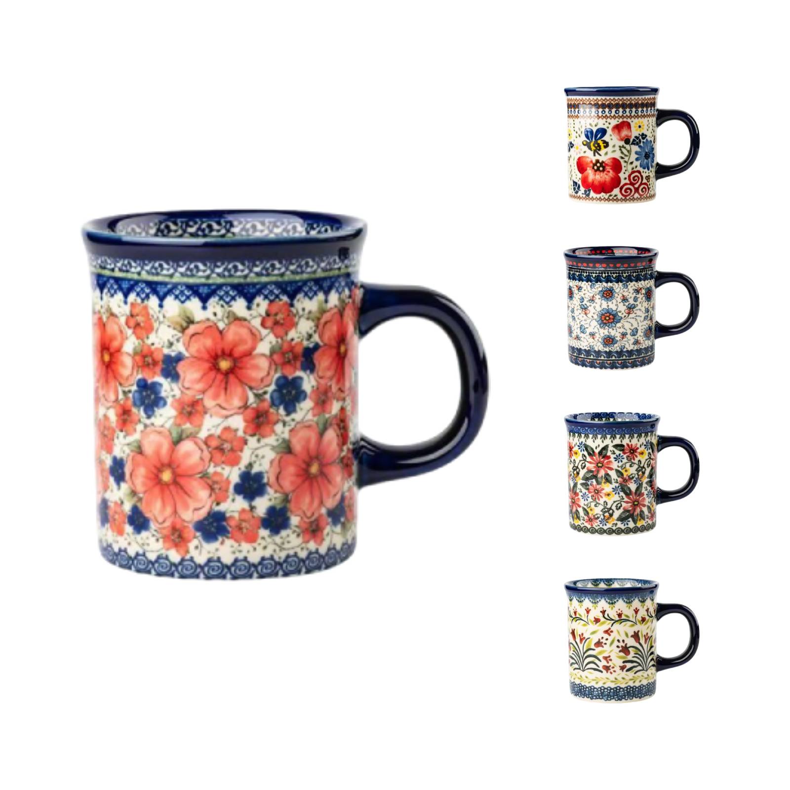 Flower Mug Ceramic 14oz - Dishwasher & Microwave Safe