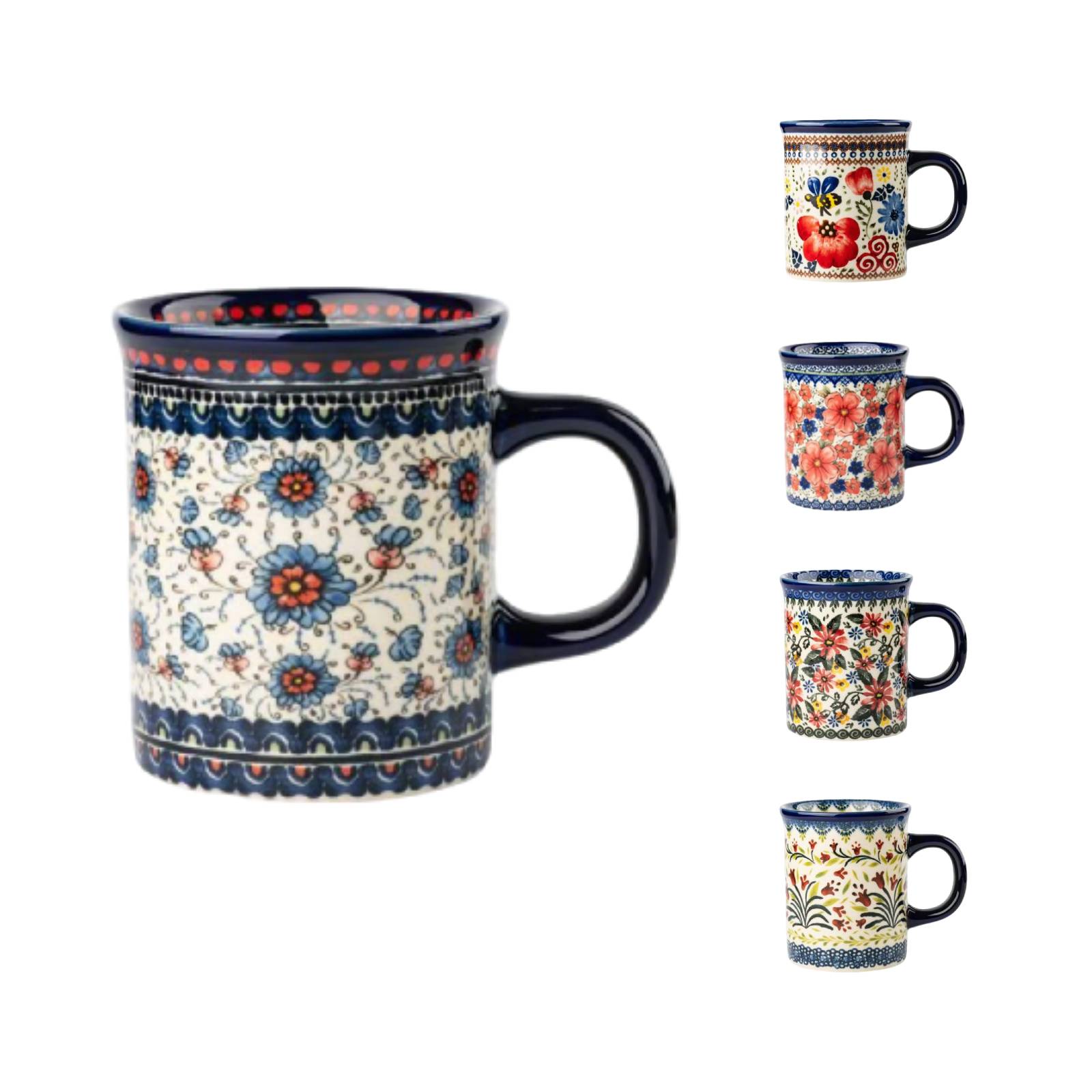 Flower Mug Ceramic 14oz - Dishwasher & Microwave Safe