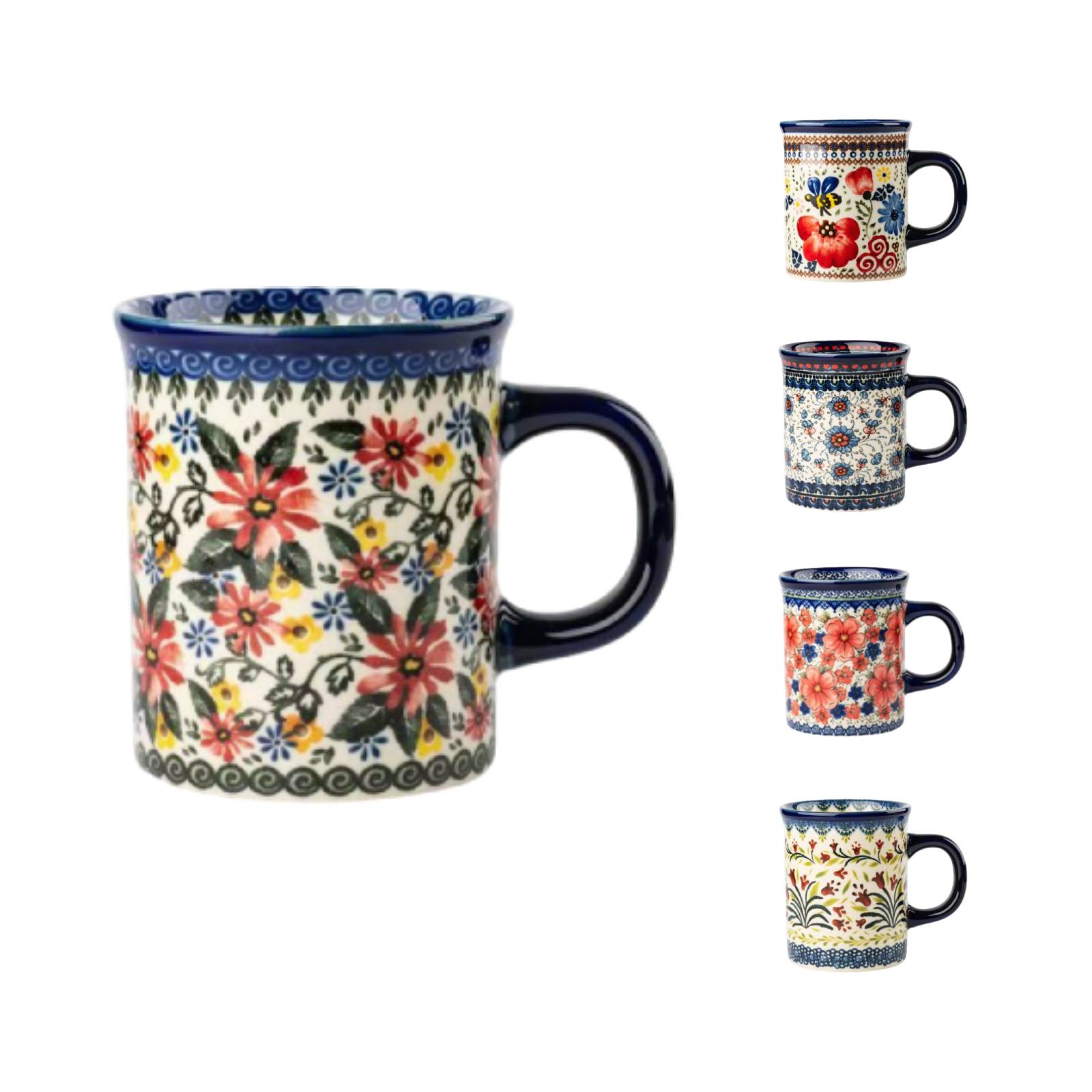Flower Mug Ceramic 14oz - Dishwasher & Microwave Safe