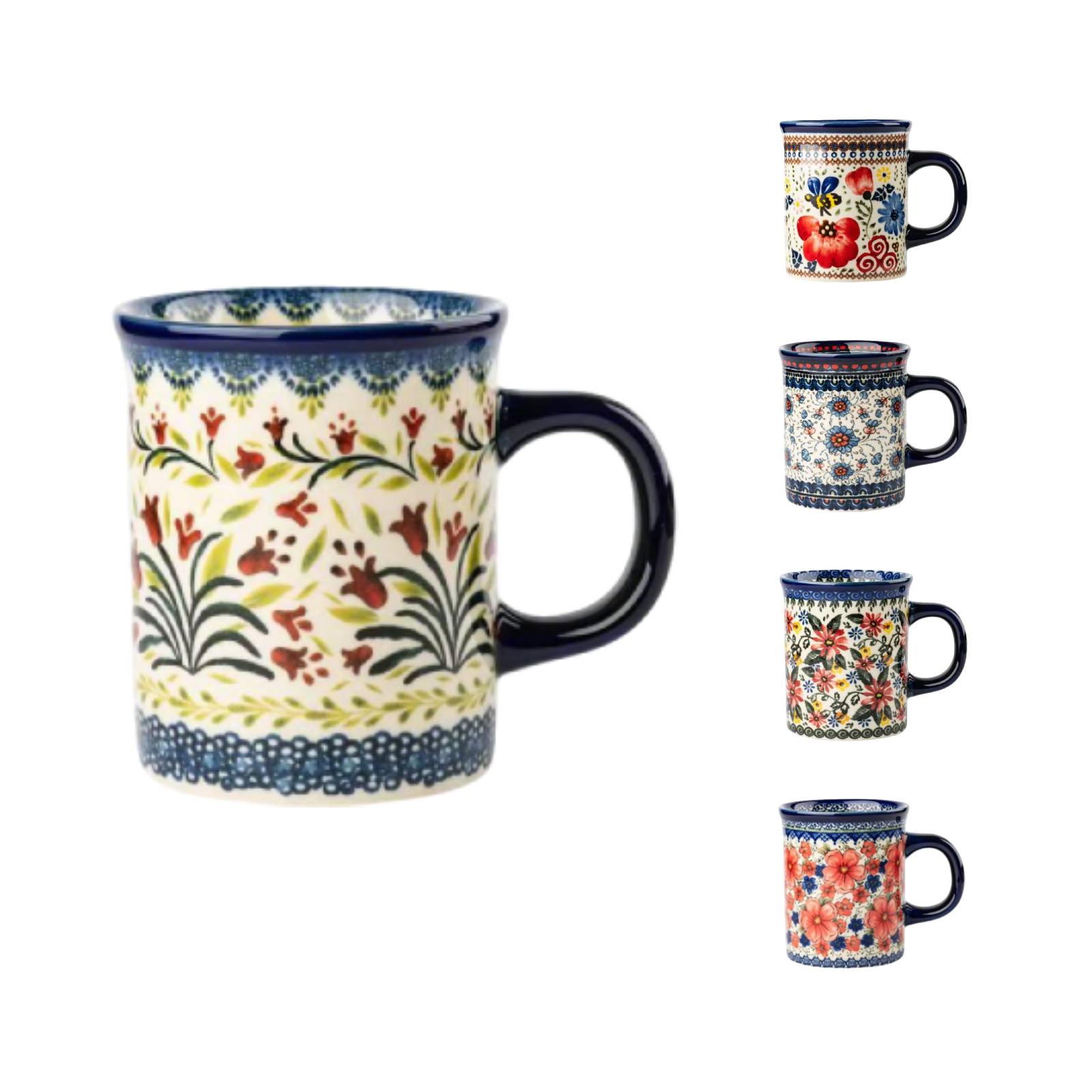 Flower Mug Ceramic 14oz - Dishwasher & Microwave Safe