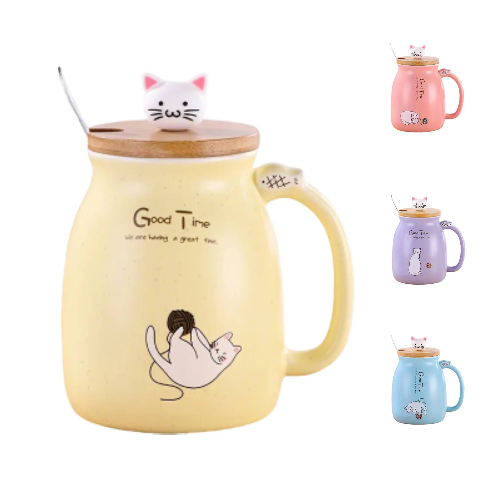 Cat on a Mug - Ceramic 15oz Coffee Cup for Cat Lovers