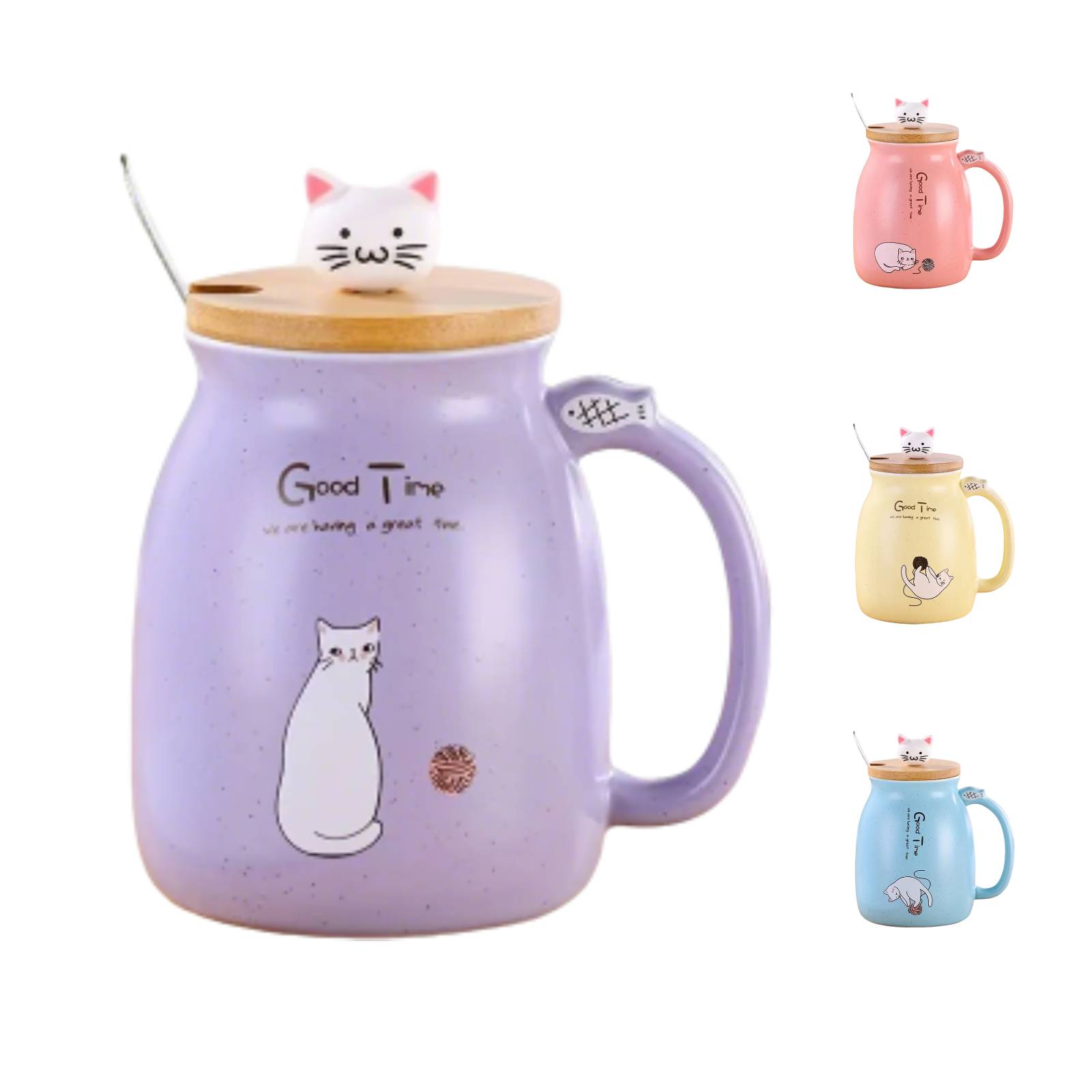 Cat on a Mug - Ceramic 15oz Coffee Cup for Cat Lovers