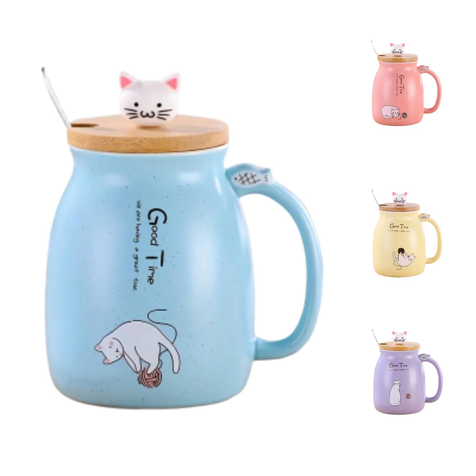 Cat on a Mug - Ceramic 15oz Coffee Cup for Cat Lovers