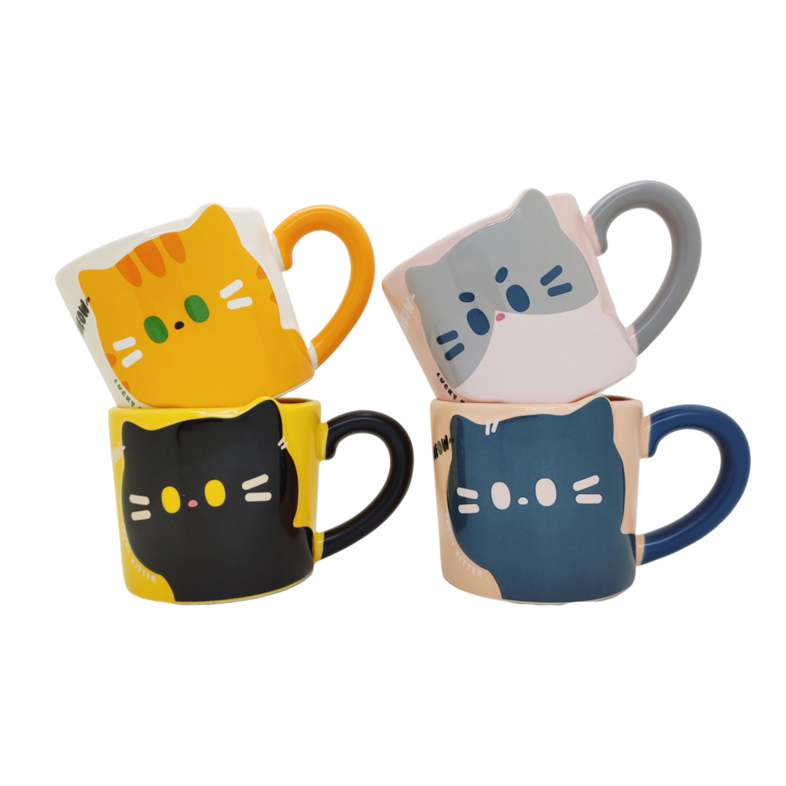 Cat Coffee Mug - Ceramic 10 oz Cup for Cat Lovers