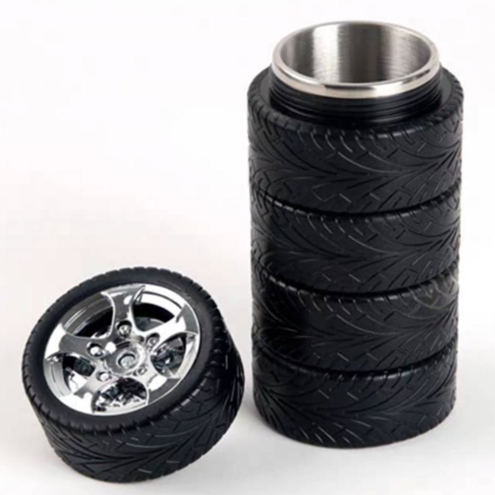 Tire Travel Mug - 11oz, Stainless Steel