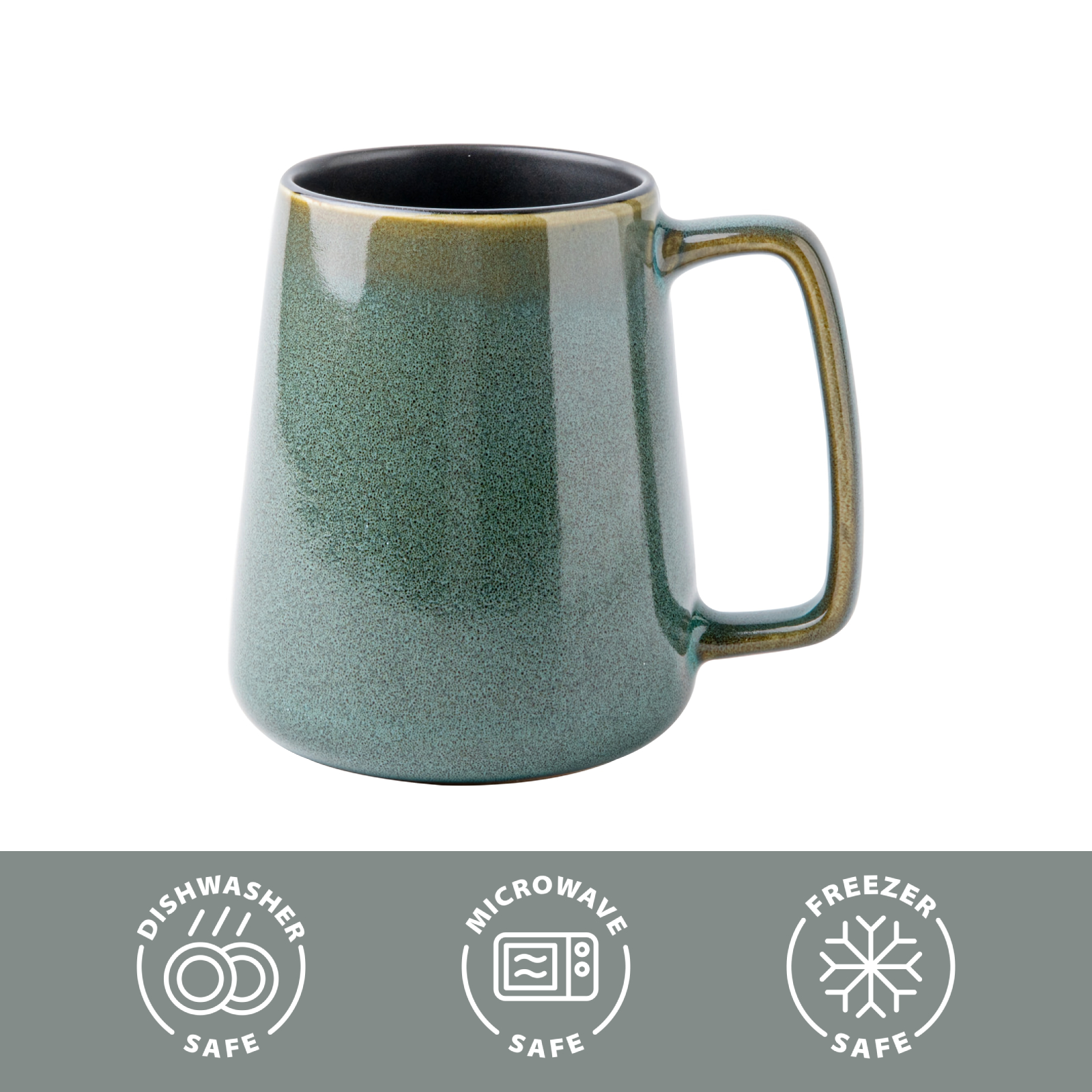 Extra Large Tall Coffee Mugs with Handle - Set of 2, 24 oz Ceramic, Dishwasher & Microwave