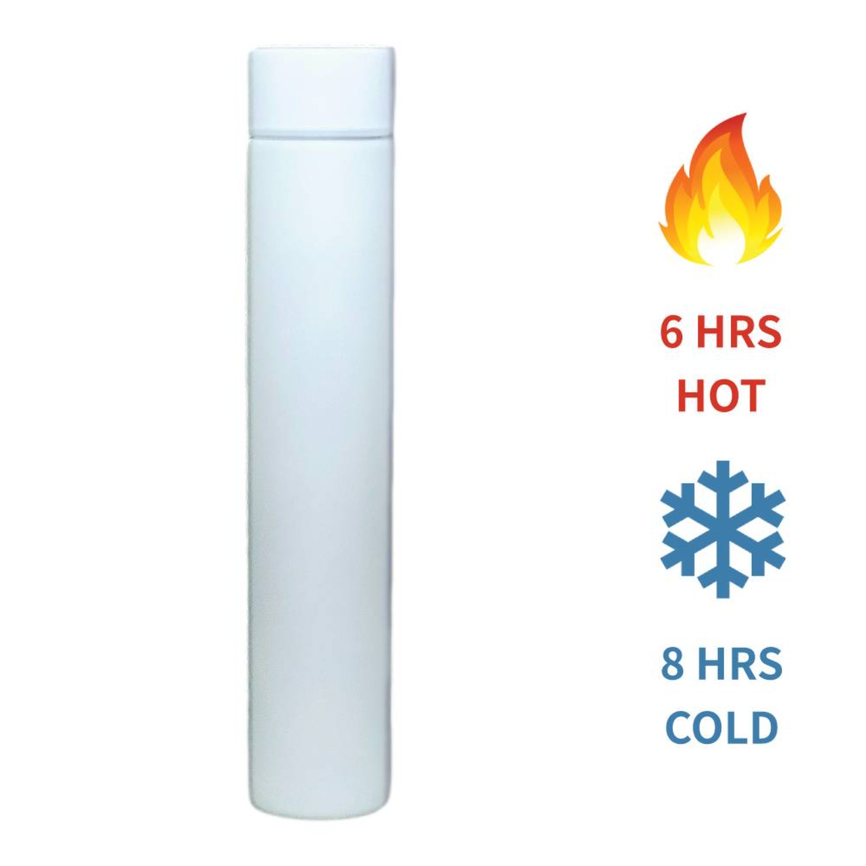 Slimmest Water Bottle - 304 Stainless Steel, 10oz Ultra-Slim Design