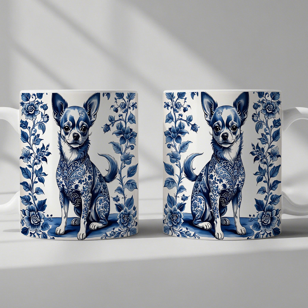 Decorative Chihuahua coffee mug for dog lovers