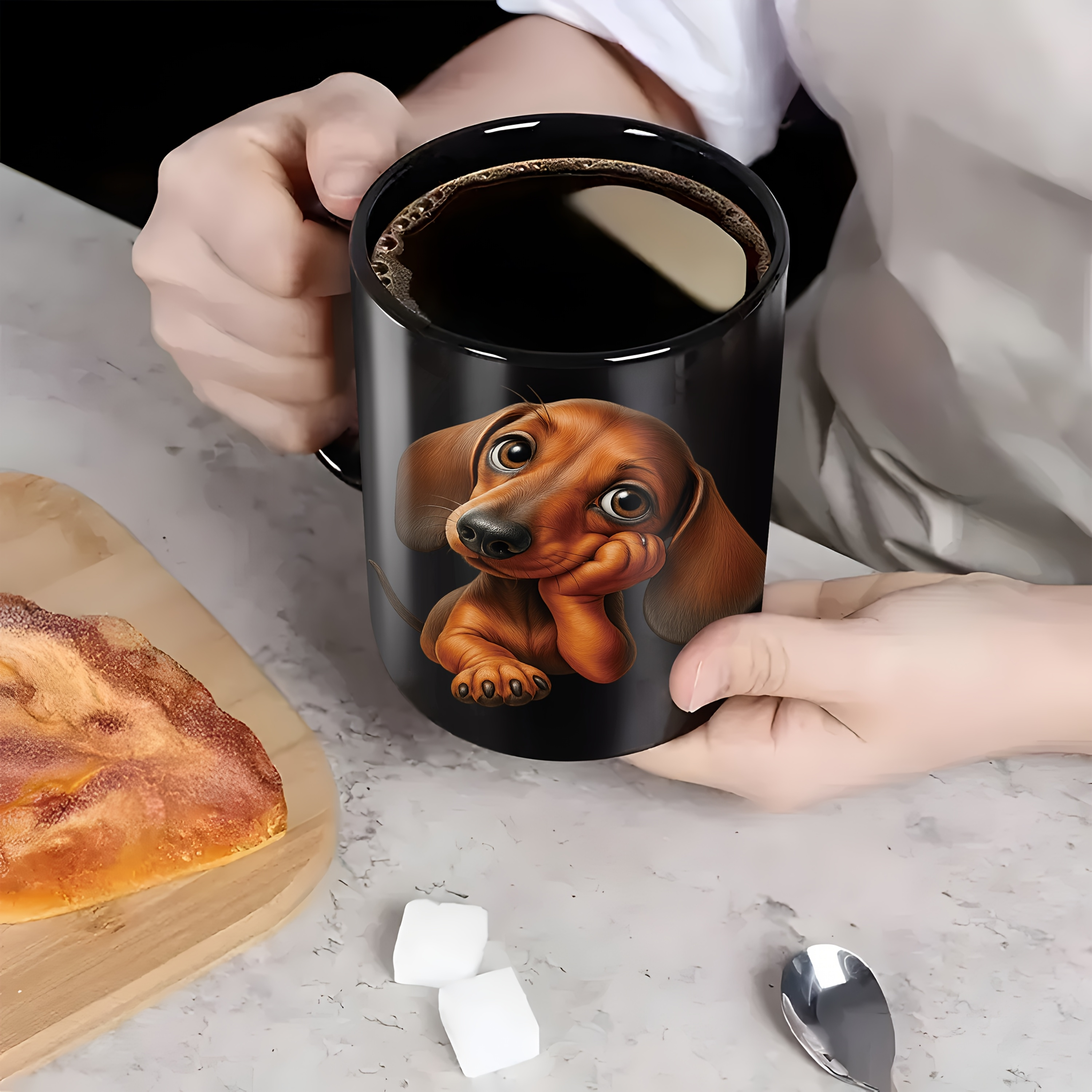 Dachshund coffee cup for everyday drinks