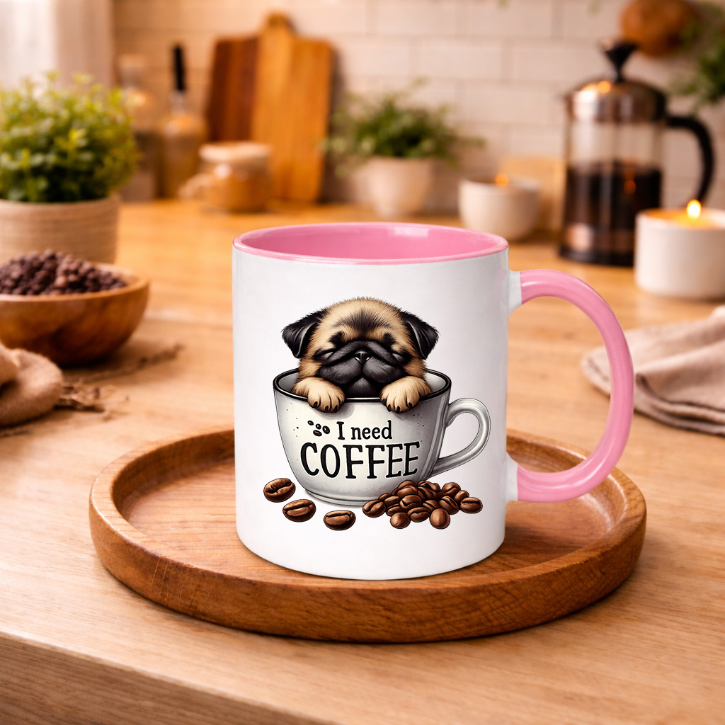 Pug coffee cup for desk use and gifting