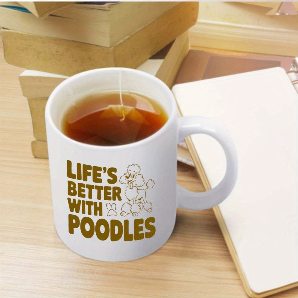 Breed-specific poodle quote coffee cup