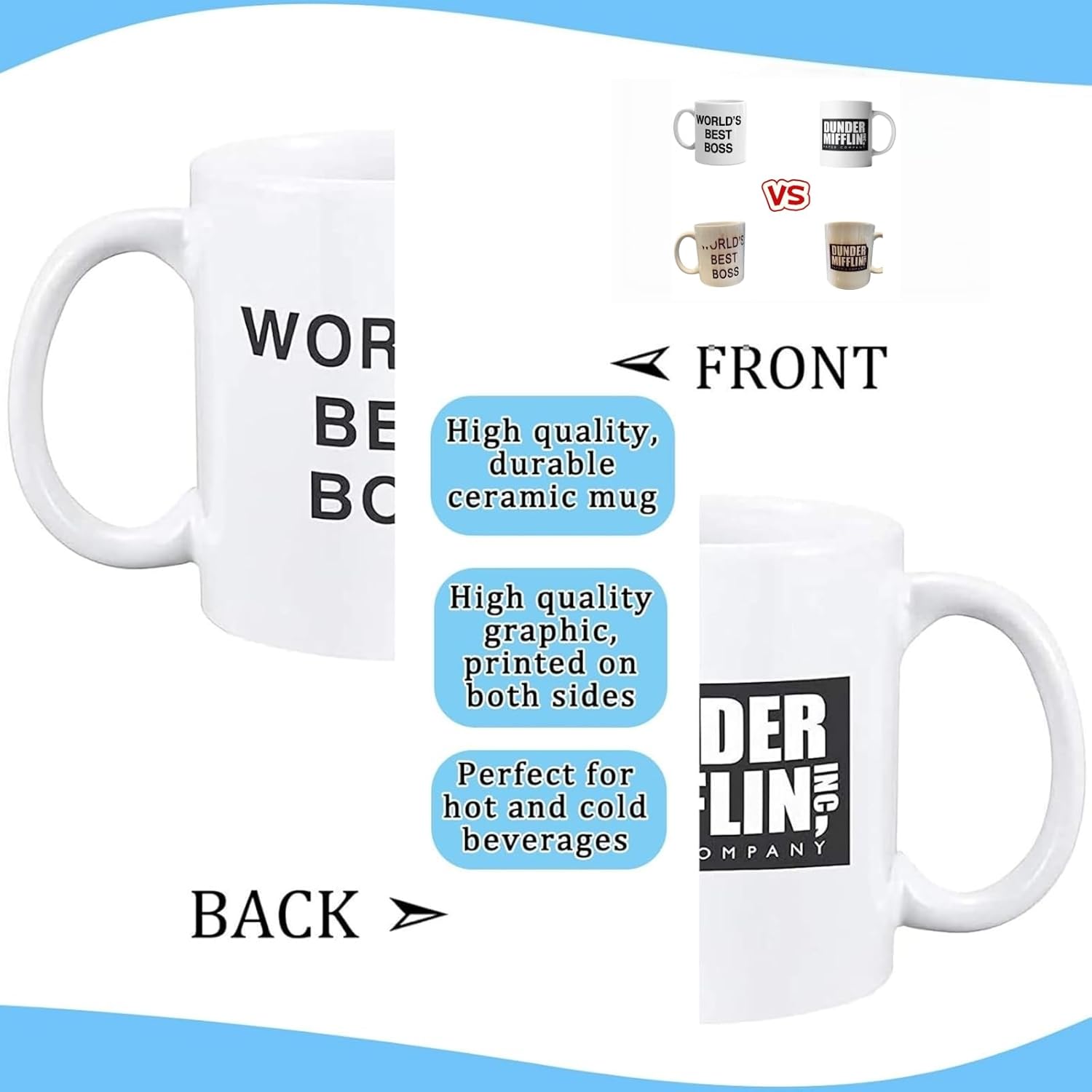 World's Best Boss Mug - 11oz Ceramic Coffee Mug