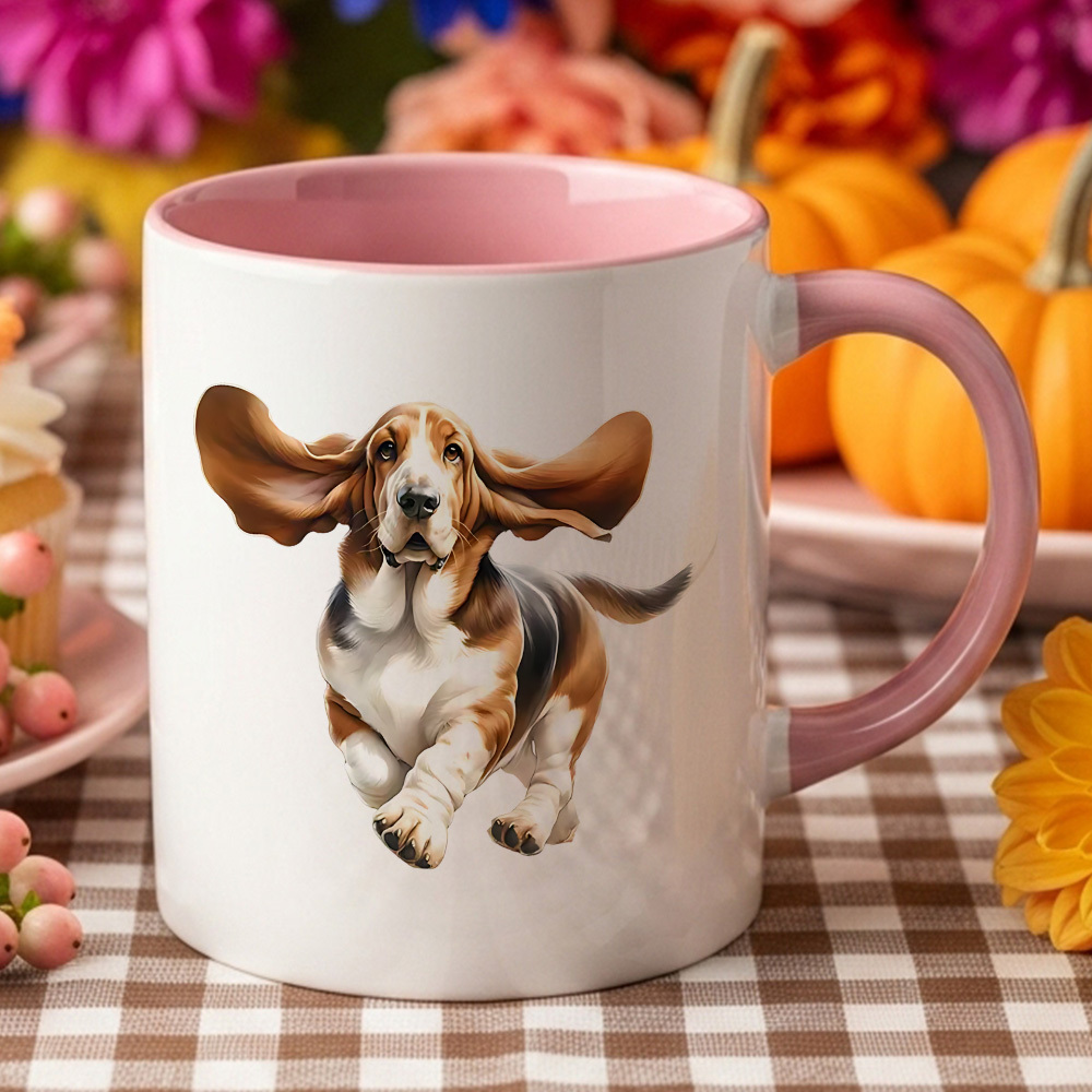 Basset Hound mug color options