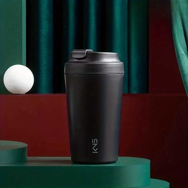 Ceramic Travel Mug with Lid, 12 oz Ceramic-Lined Cup
