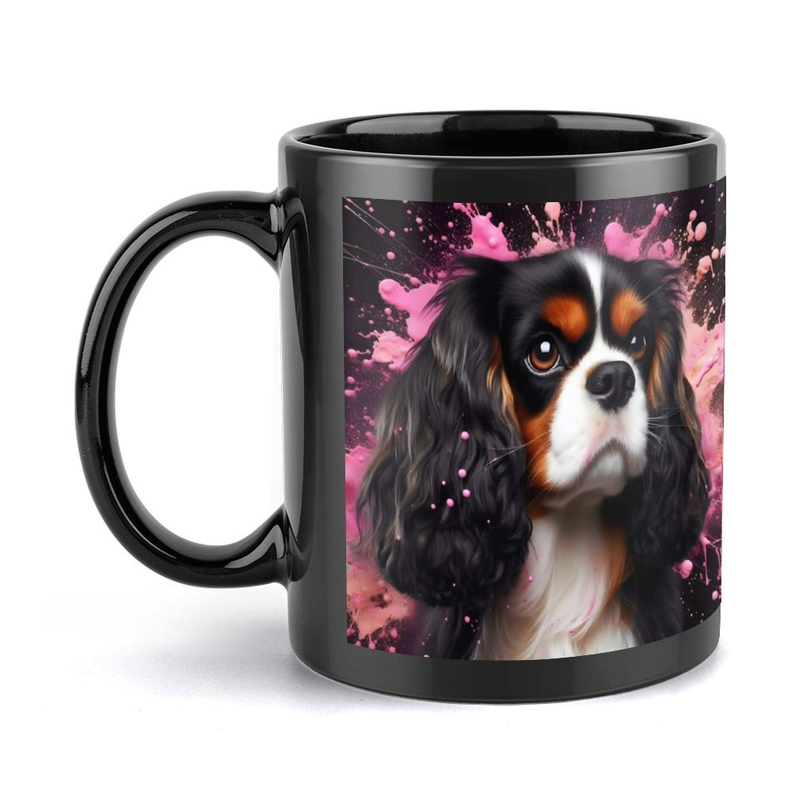 Ceramic Cavalier King Charles Spaniel coffee cup