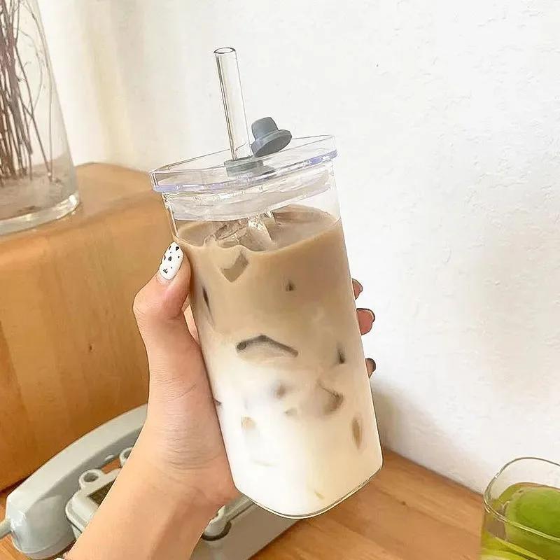 iced coffee cup with straw