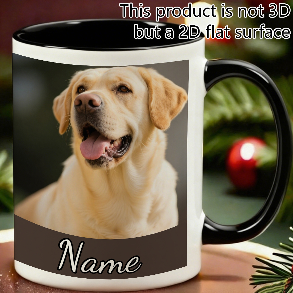 Golden Retriever mug with name customization
