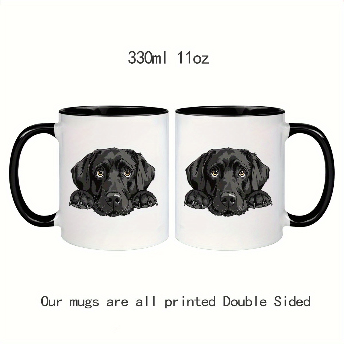 Black Lab coffee cup for hot or cold drinks
