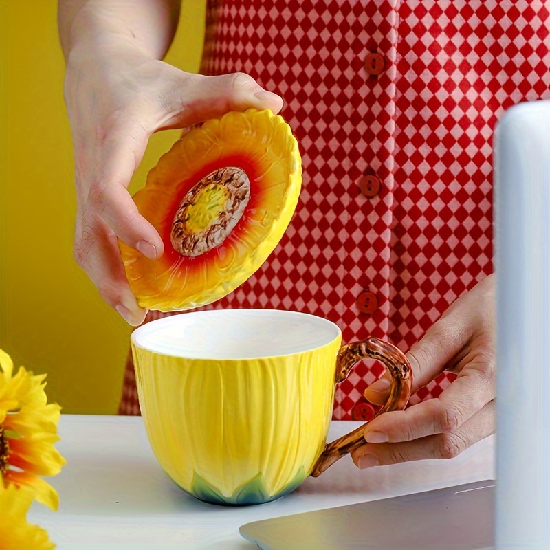 sunflower coffee mug