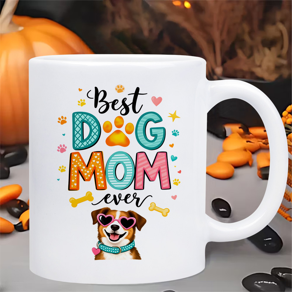 11 oz ceramic dog mom coffee mug