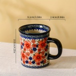Flower Mug Ceramic 14oz - Beautiful floral design perfect for Mother's Day