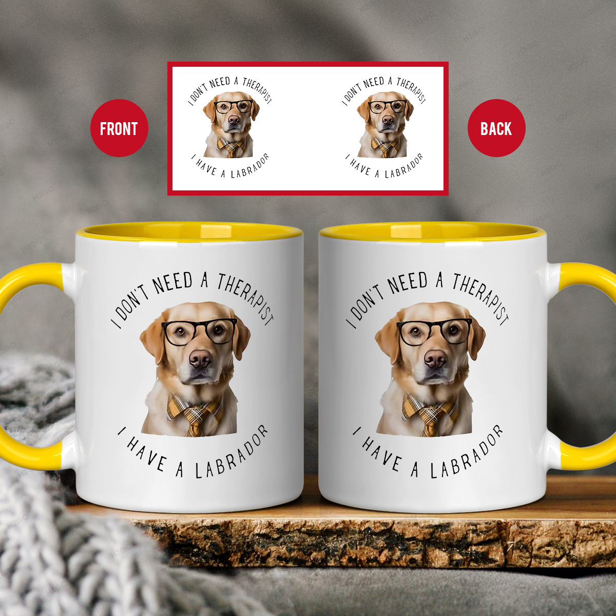 Labrador cups for coffee and tea