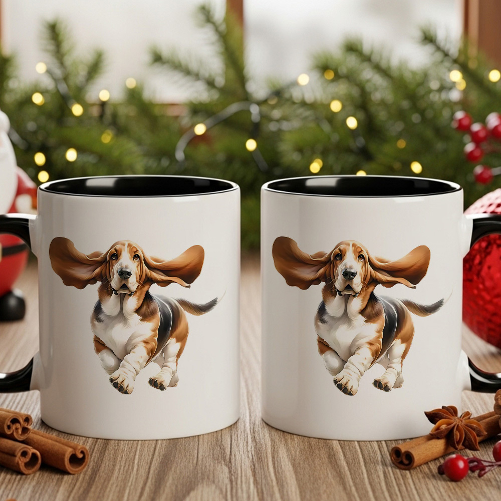 Basset Hound mug packaging view