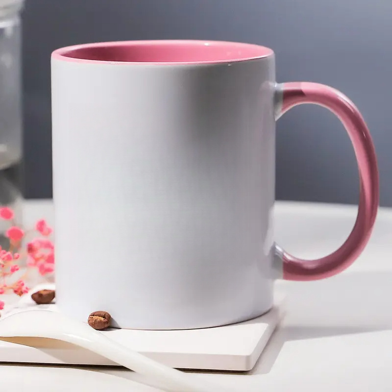 11 oz pink Shih Tzu coffee mug front view
