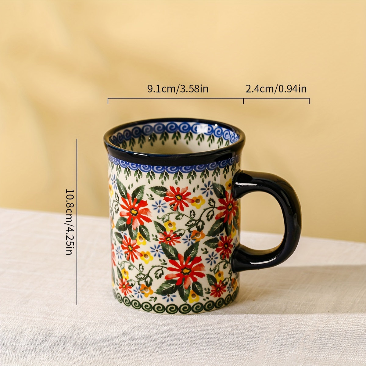 flowered coffee mugs